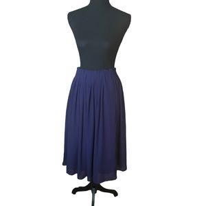 LOFT Small Midi Purple Skirt